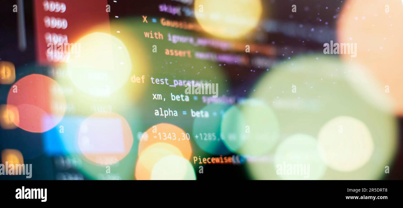 javascript computer code with virtual screen. Programming code Stock ...