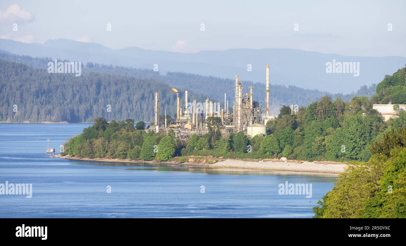 Oil Refinery Plant in Port Moody, Vancouver, BC, Canada Stock Photo Alamy