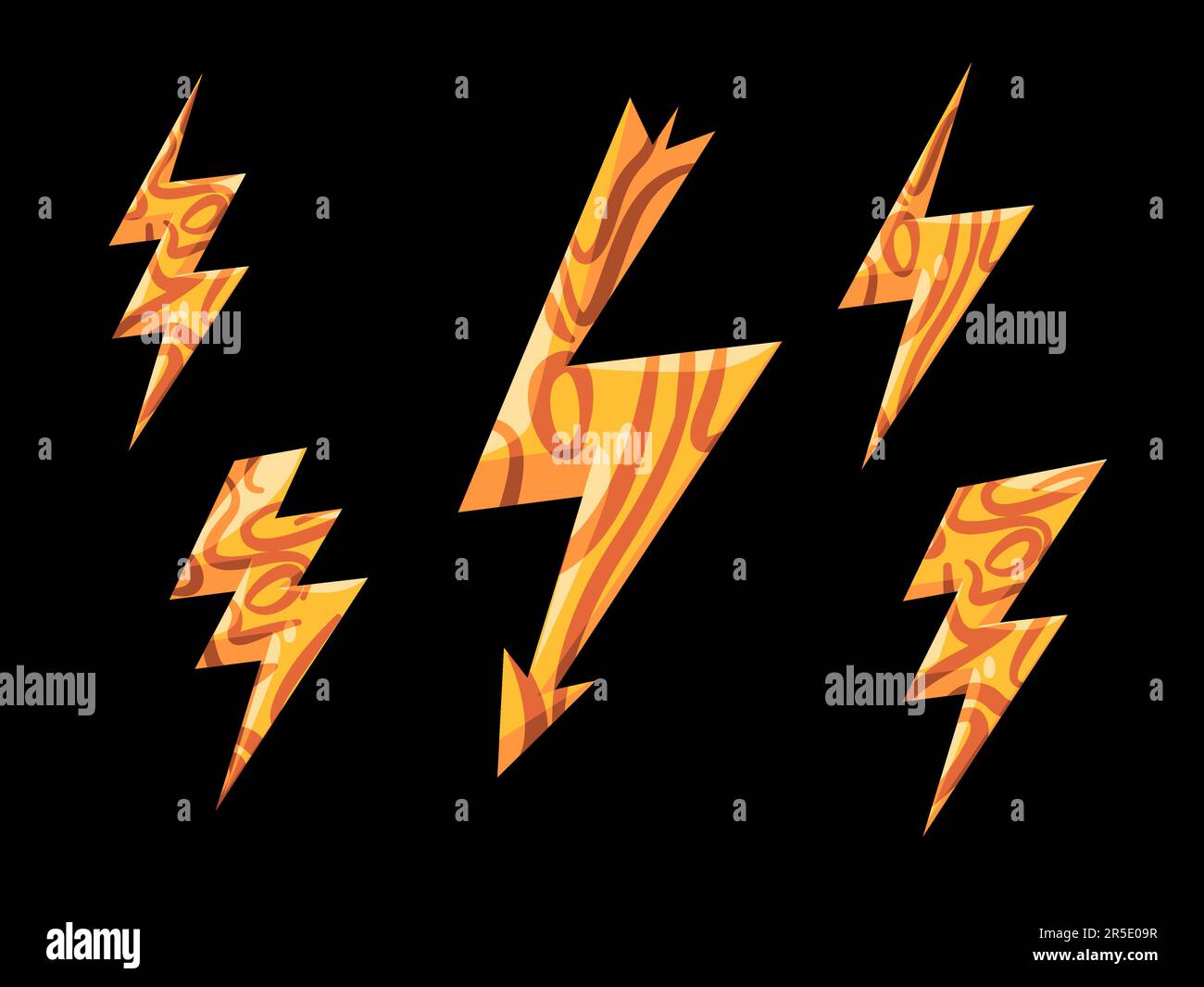 thunderbolt yellow color electrical lightning energy power flash