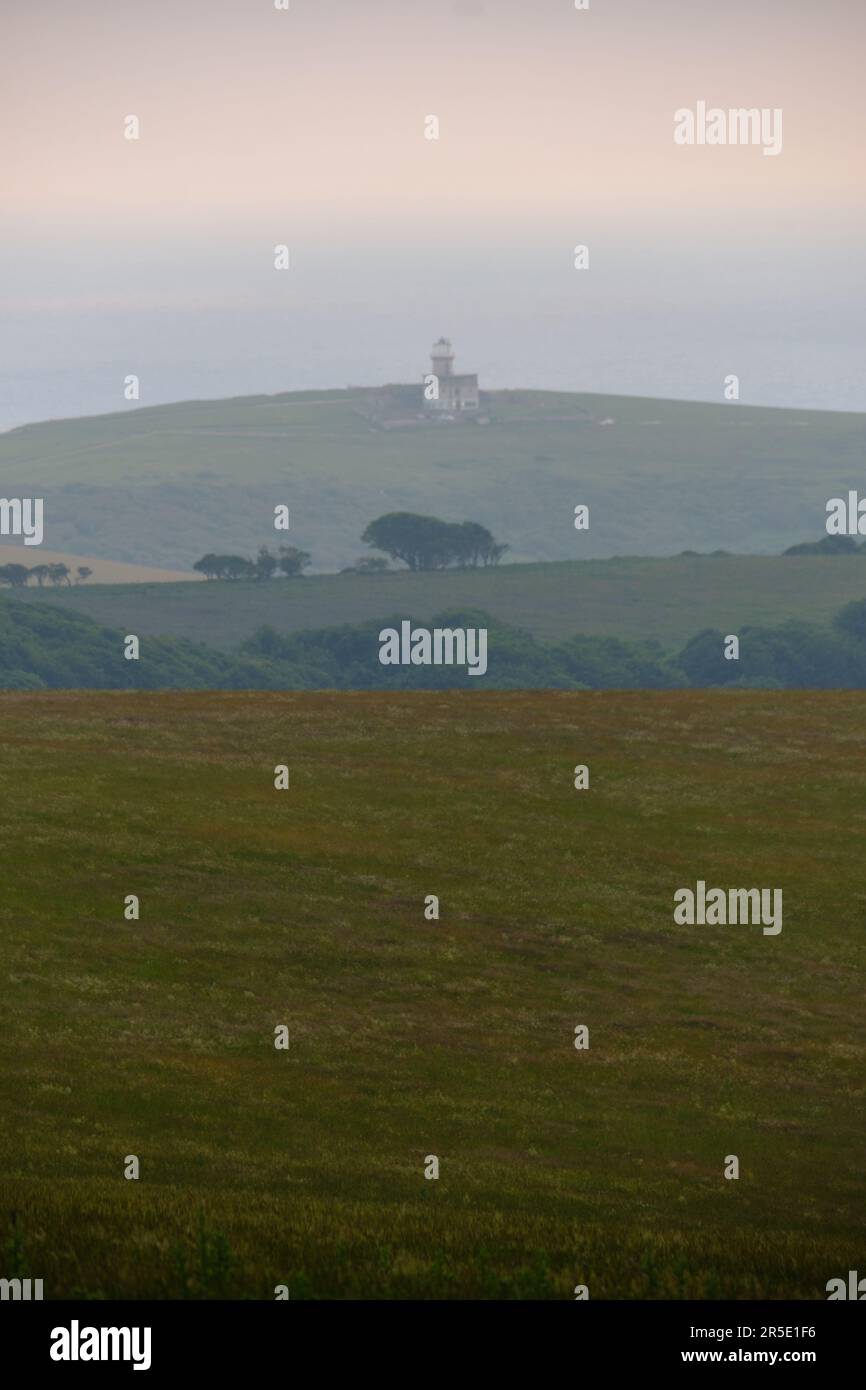 Belle Tout Lighthouse At Beachy Head On South Downs, Cliffs And The ...