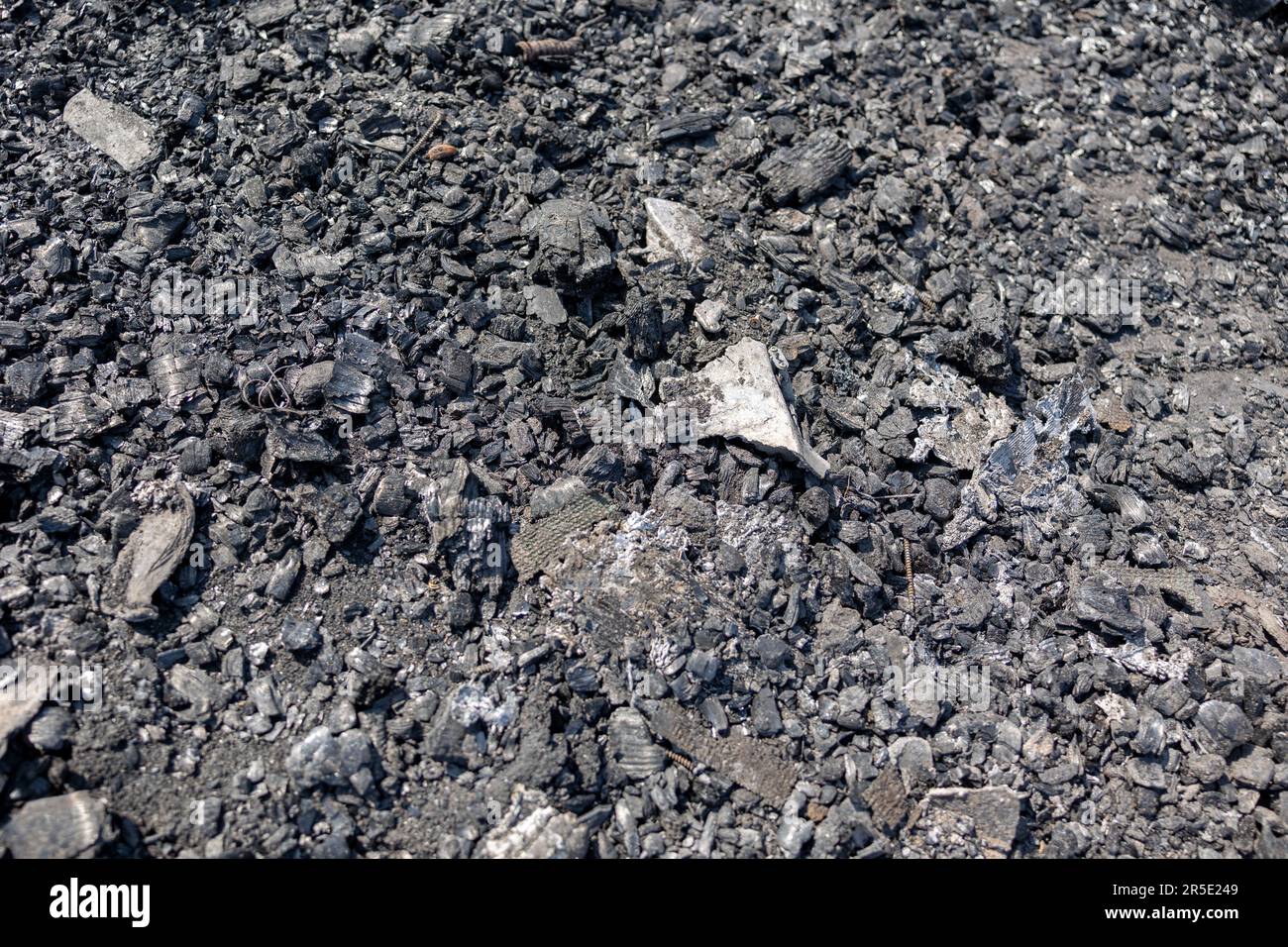 Colored Rockets Mine Cities and buildings of Ukraine after the Russian occupation. Houses ...