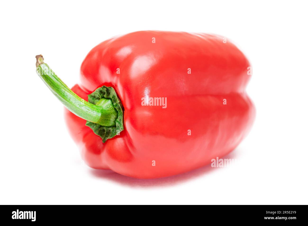 Red Sweet Bell Pepper Isolated on White Background Stock Photo - Alamy
