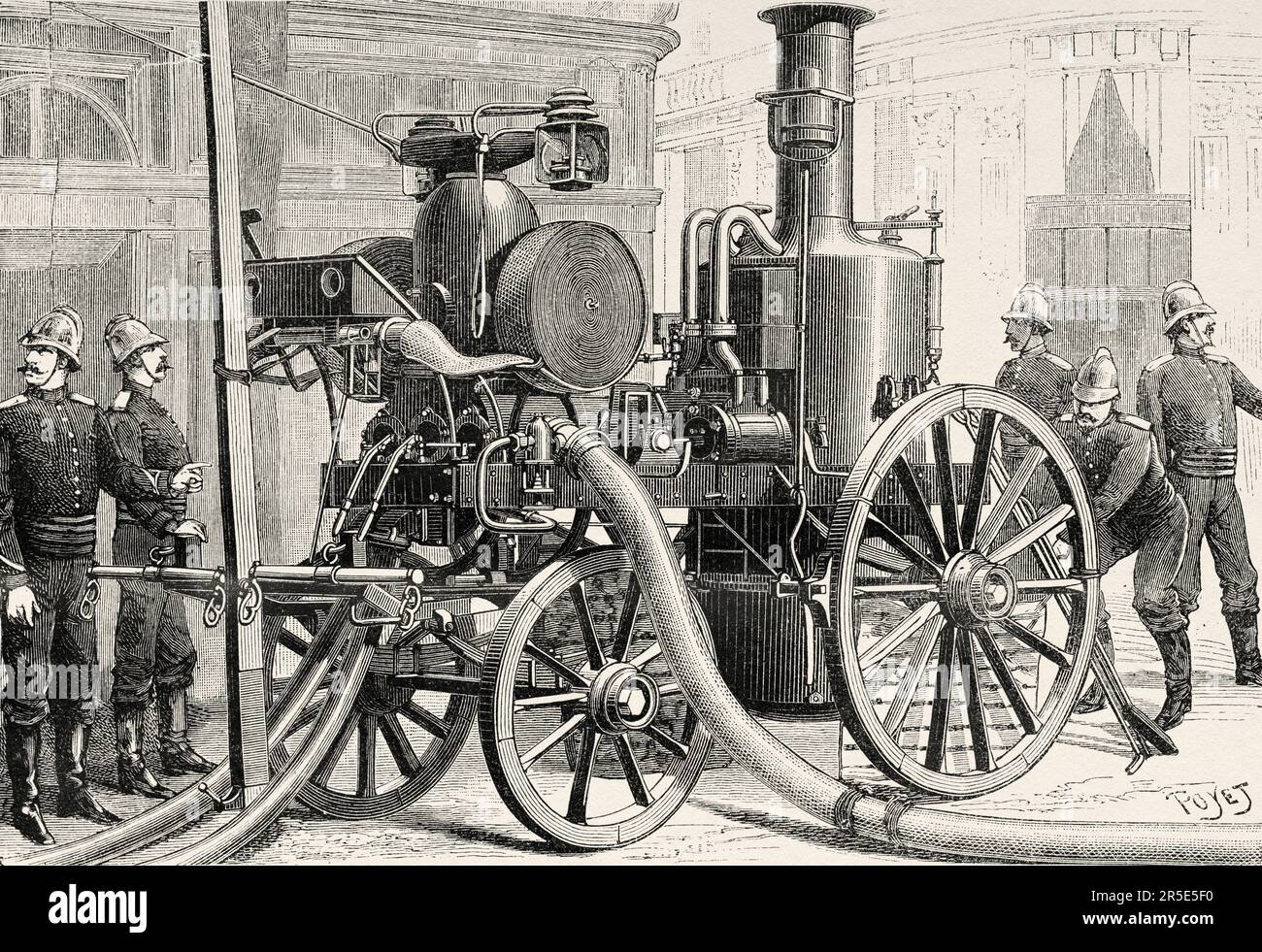 Paris fire brigade equipment materials, Thirion system Steam operated