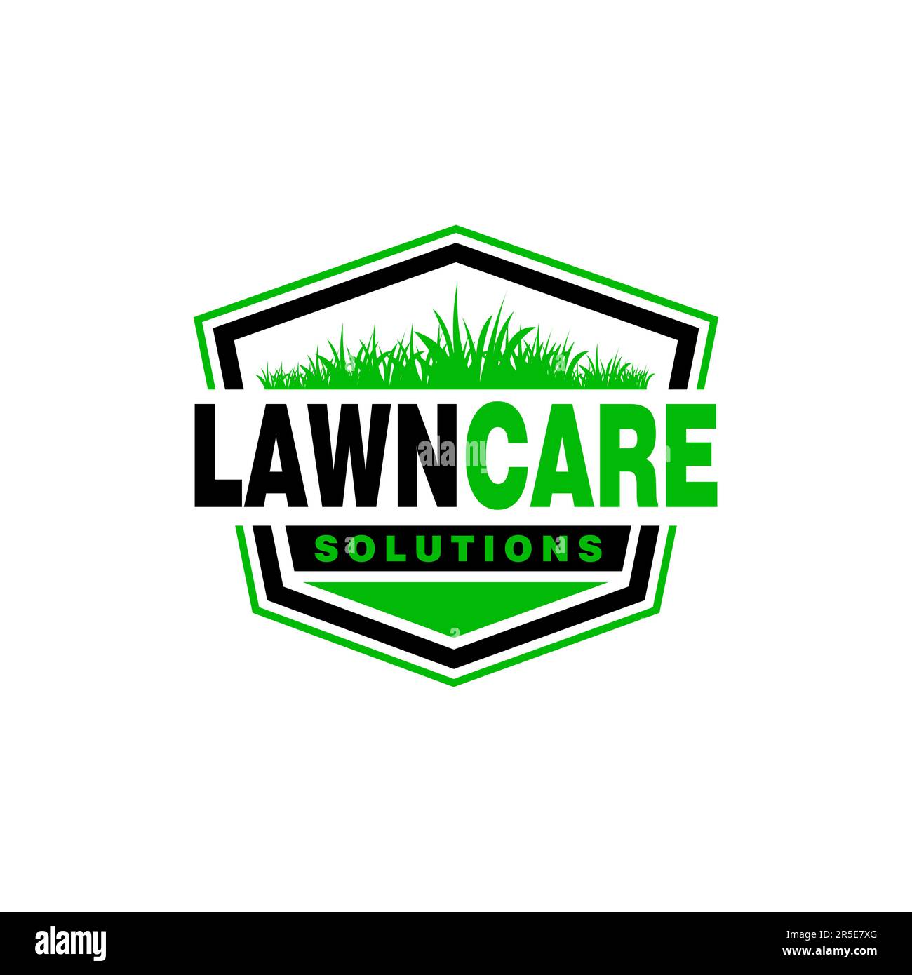 lawn care logo design creative idea vector design inspiration Stock ...