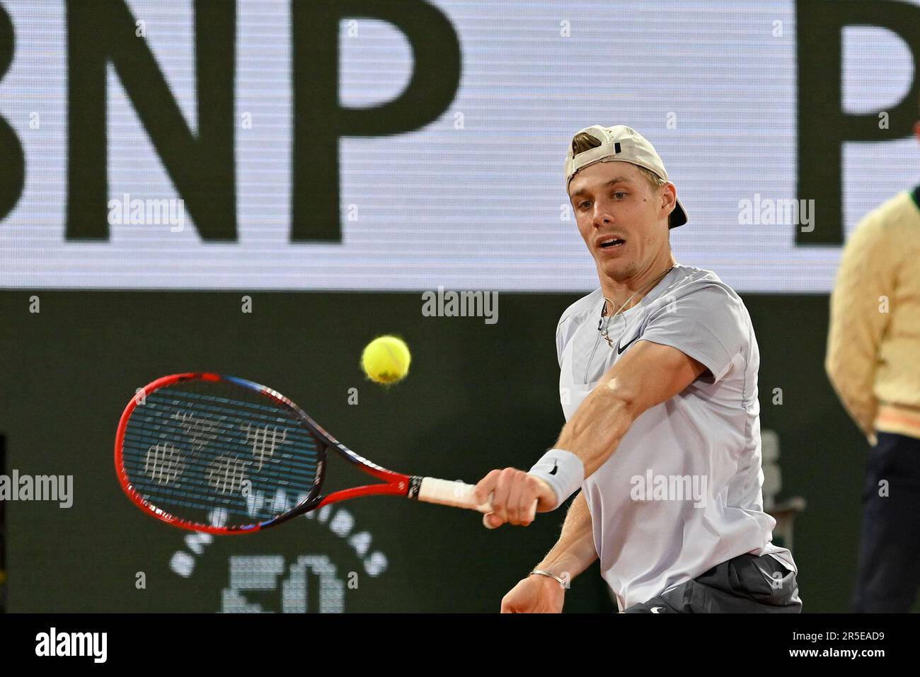 PARIS, IF - 02.06.2023: ROLAND GARROS 2023 - Denis Shapovalov during ...