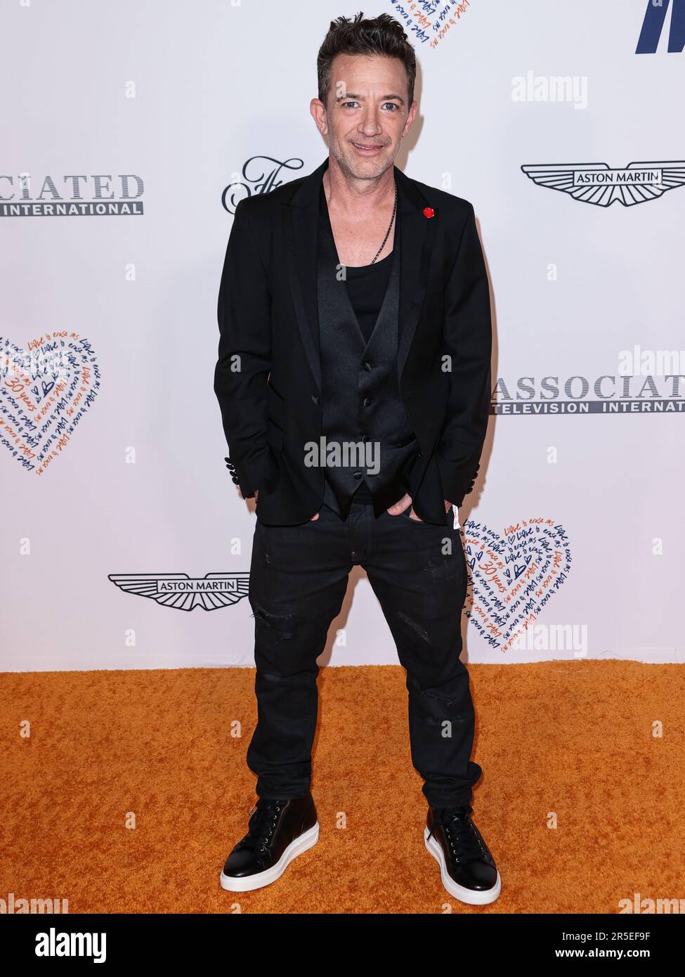 CENTURY CITY, LOS ANGELES, CALIFORNIA, USA - JUNE 02: David Faustino arrives at the 30th Annual Race To Erase MS Gala held at the Fairmont Century Plaza on June 2, 2023 in Century City, Los Angeles, California, United States. (Photo by Xavier Collin/Image Press Agency) Stock Photo