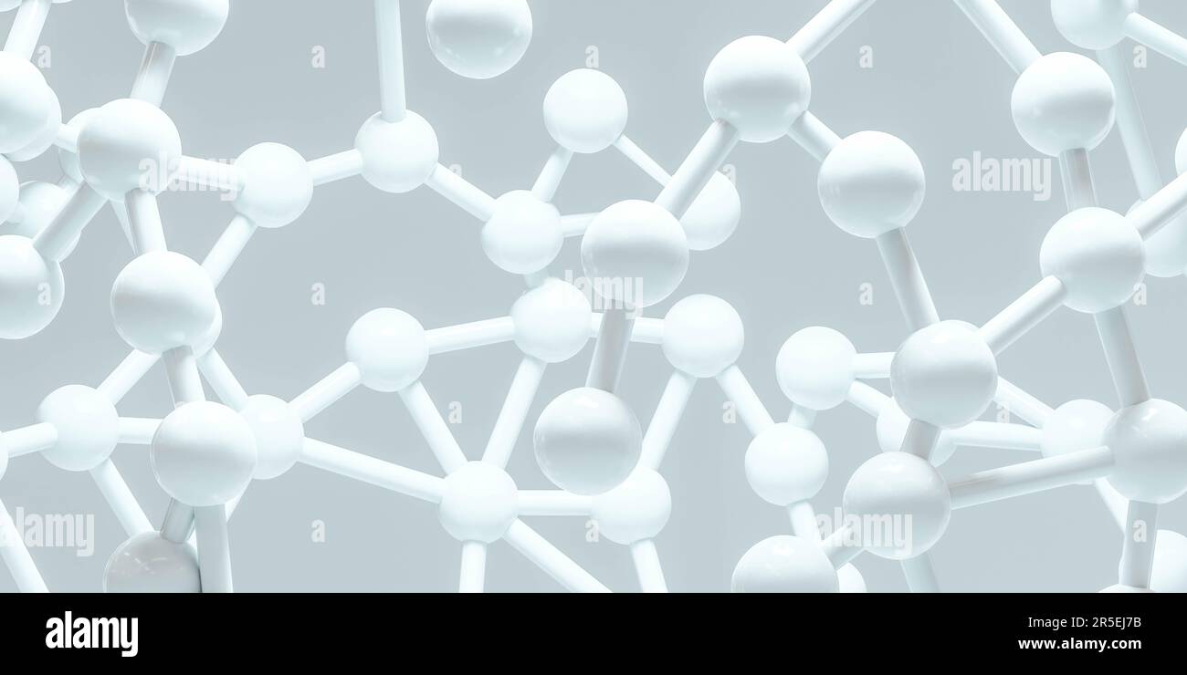 Illustration of a 3D rendered close-up of a white structure with ...