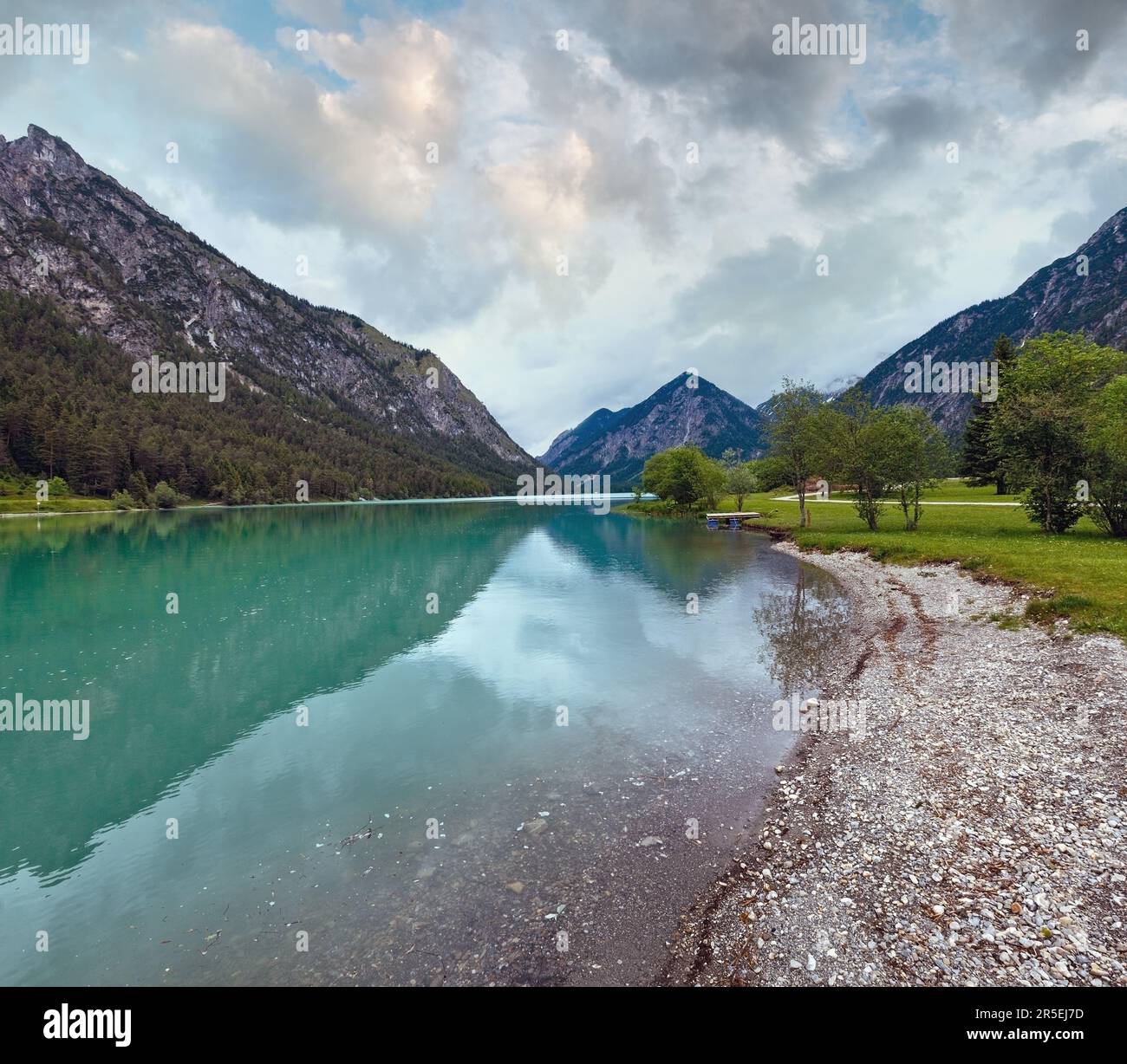 Plansee Scenic hike plansee lake hi-res stock photography and images - Alamy