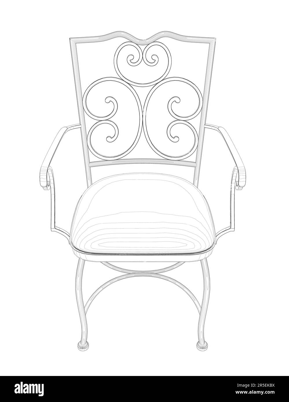 Chairs Collection In Black And White Stock Illustration - Download Image  Now - Chair, Sketch, Furniture - iStock