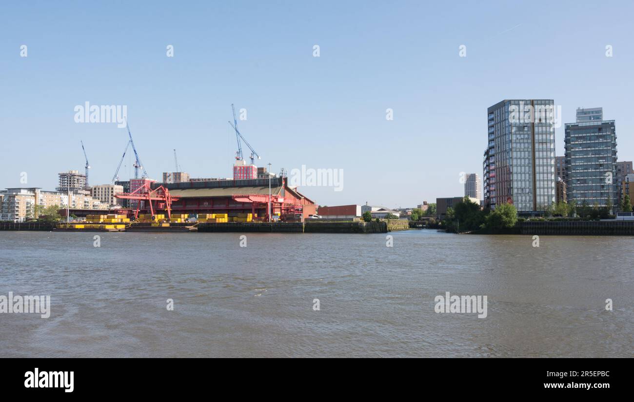 The entrance to River Wandle and Western Riverside Waste Authority Recycling Facility