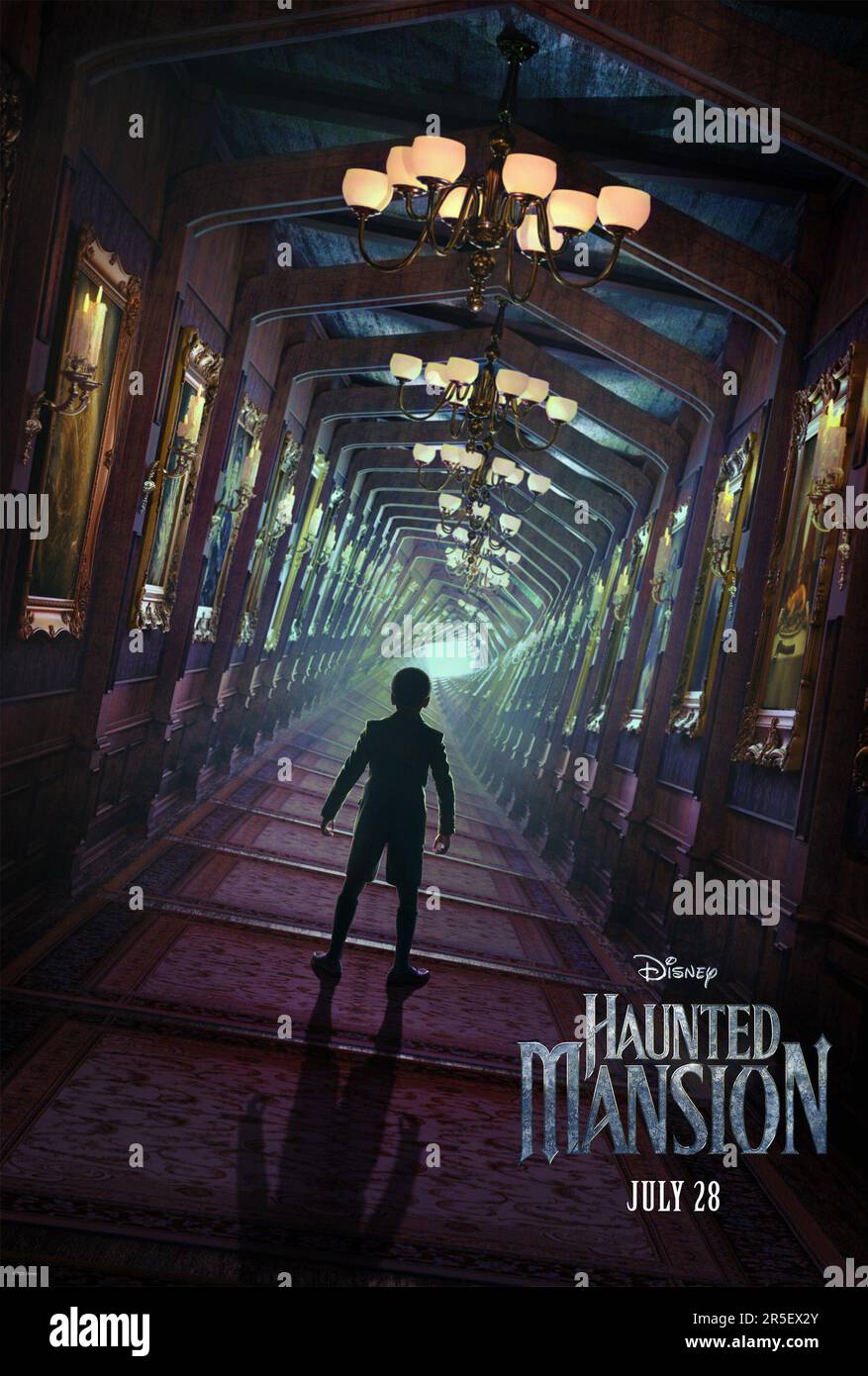 Haunted Mansion movie poster Stock Photo