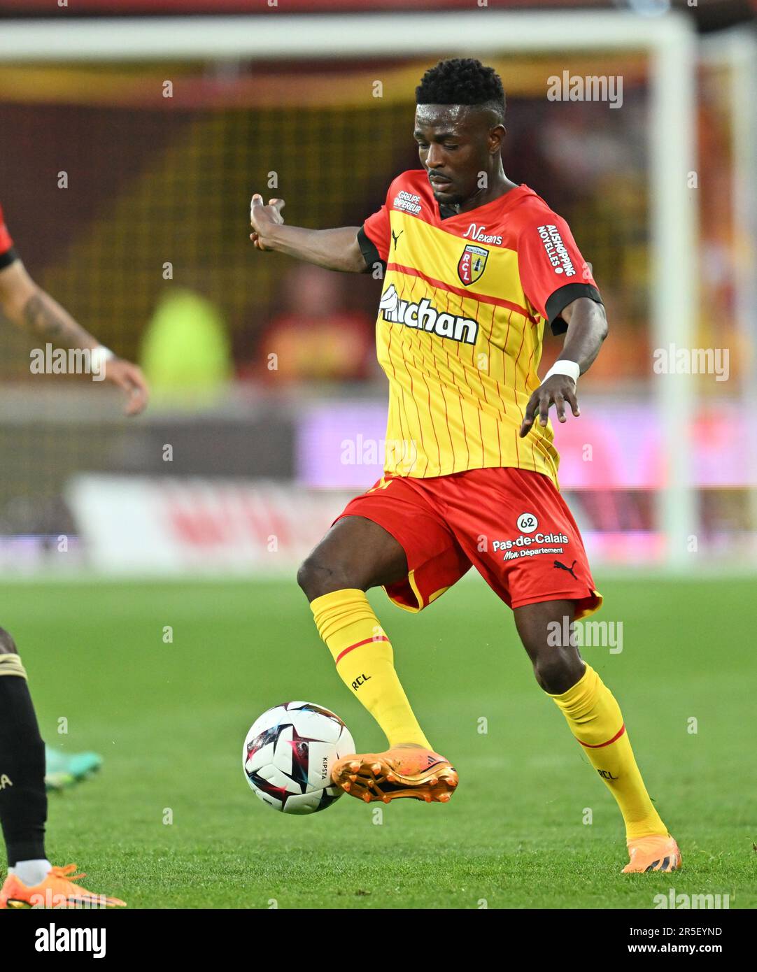 Salis Abdul Samed (26) of RC Lens pictured during a soccer game between ...