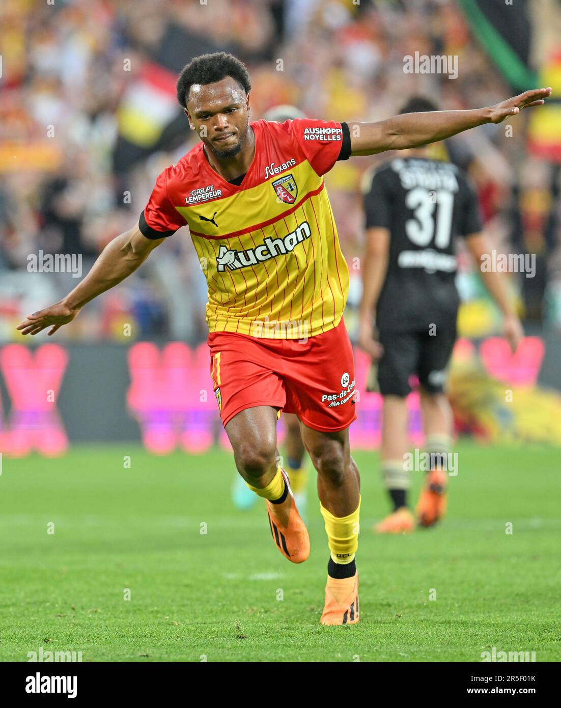 Flocage Officiel RC Lens – Openda 2022/2023 – Maillot Away Blanc (Neuf, Footpress)