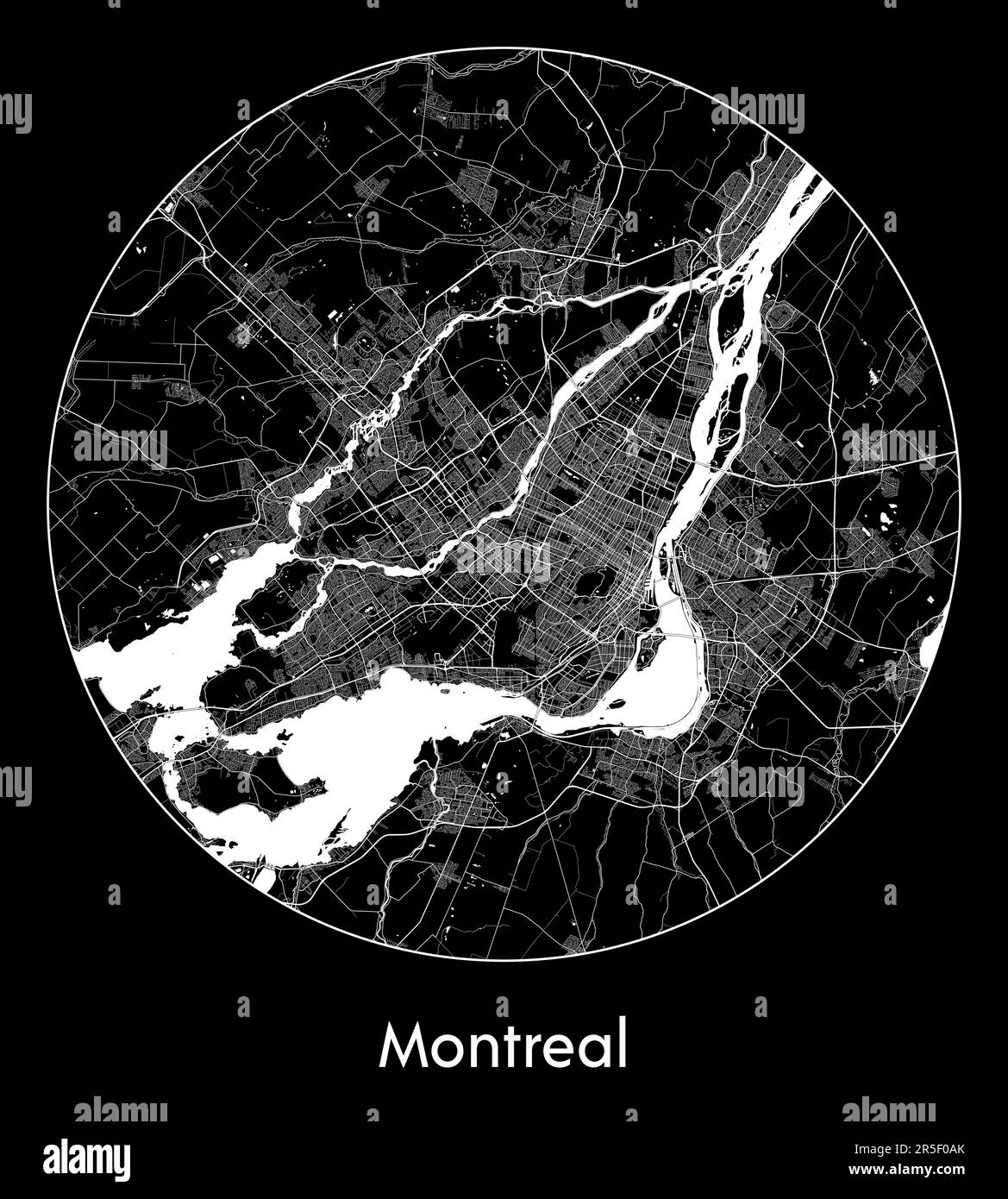 City Map Montreal Canada North America vector illustration Stock Vector Image & Art Alamy