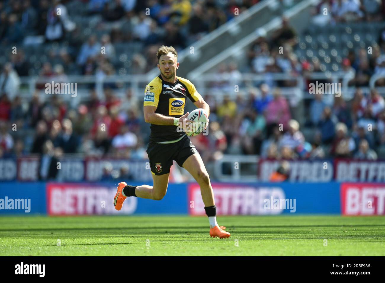 Colm Ryan Rugby Newcastle, England - 3rd June 2023 - Ryan Brierley (1) of Salford Red ...