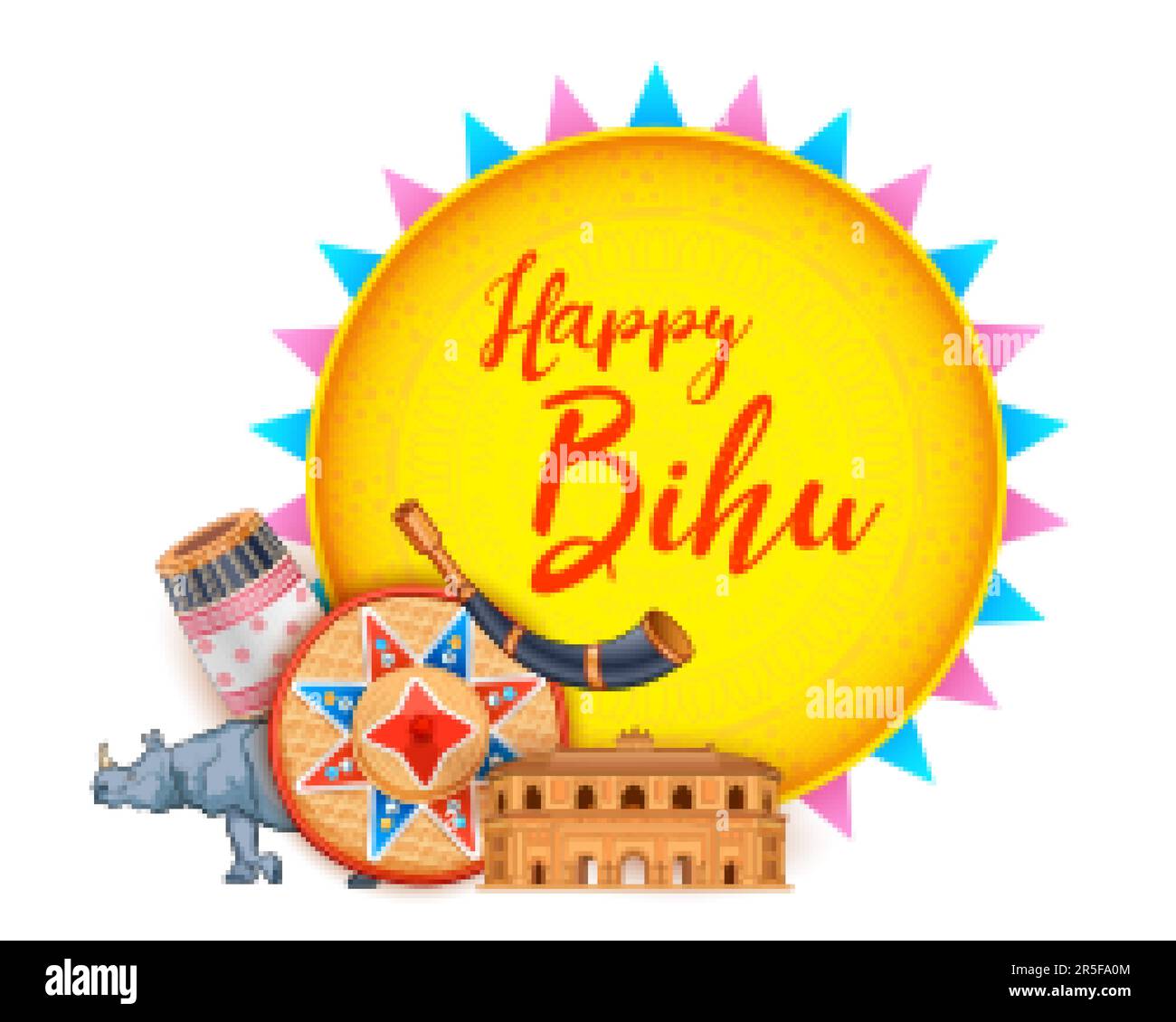 illustration of traditional background for religious holiday festival