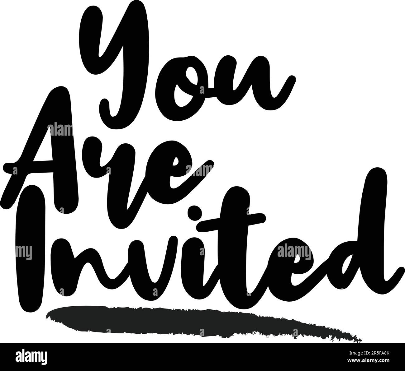 Calligraphy Text on White Background Stock Vector Image & Art Alamy