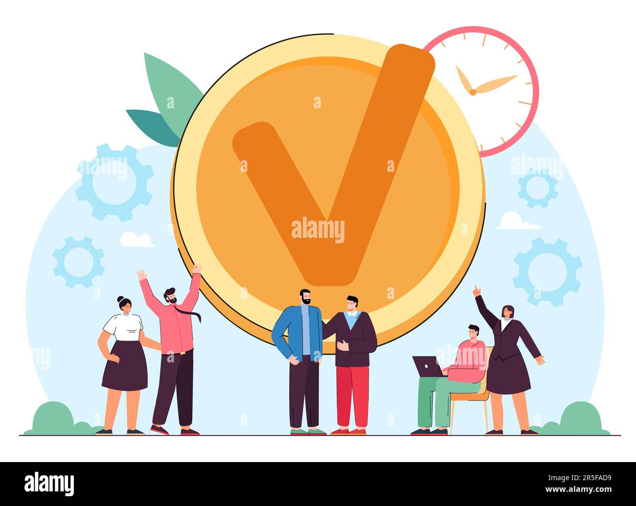 Finishing work Stock Vector Images - Alamy