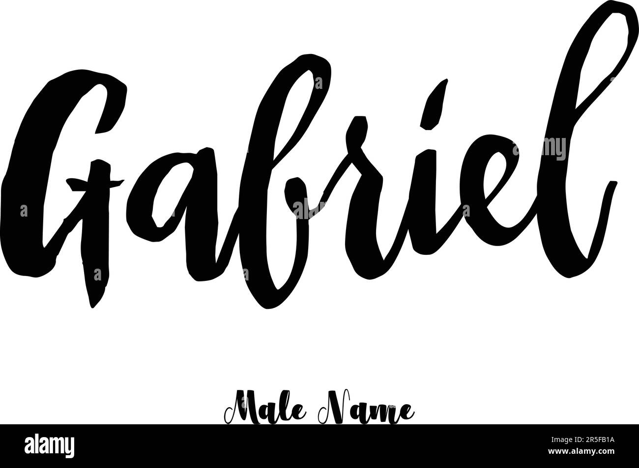 Male Name Stylish Bold Grunge Typography Text Lettering Vector Design 