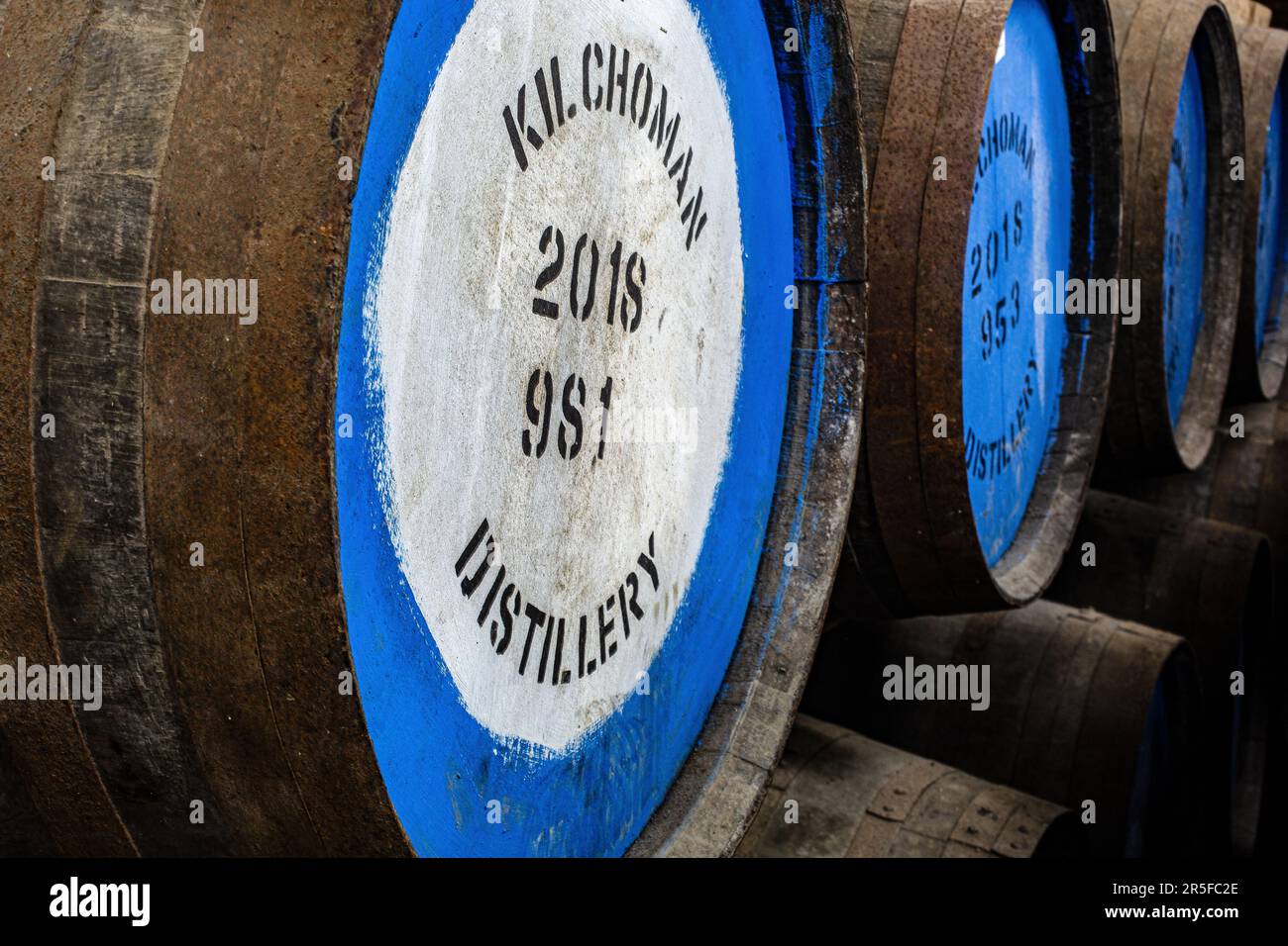 Kilchoman distillery , Islay, Scotland Stock Photo