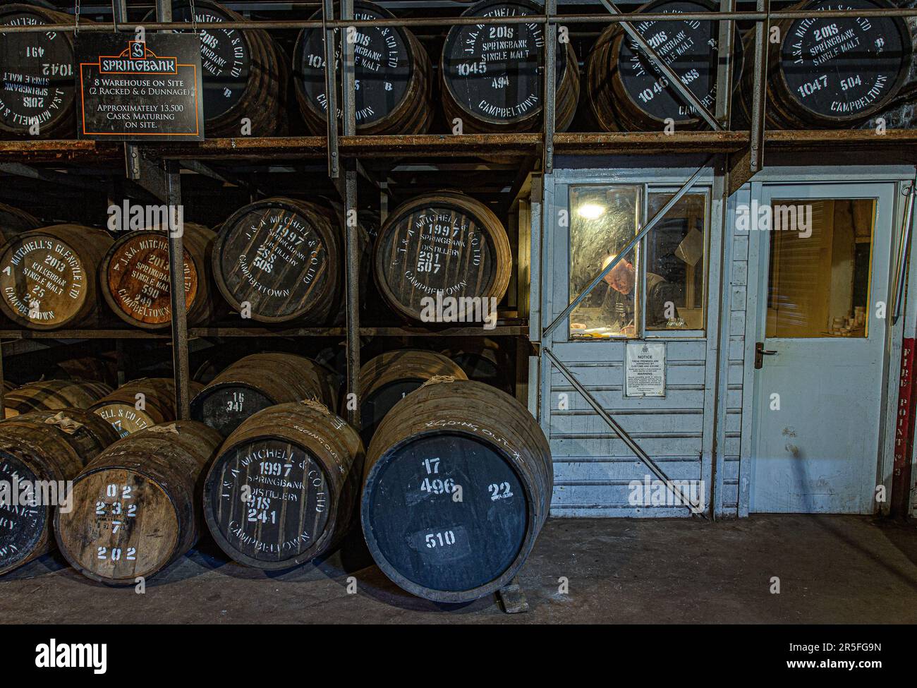 Springbank distillery warehouse , Campbeltown, Scotland, United Kingdom