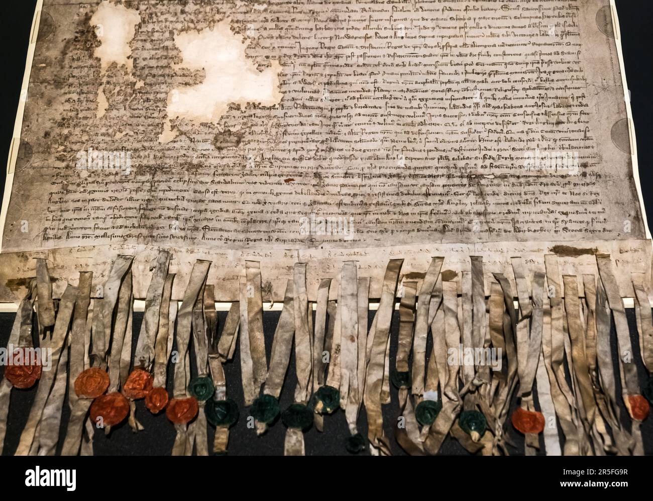 Declaration of Arbroath historic Scottish document on display, National Museum of Scotland