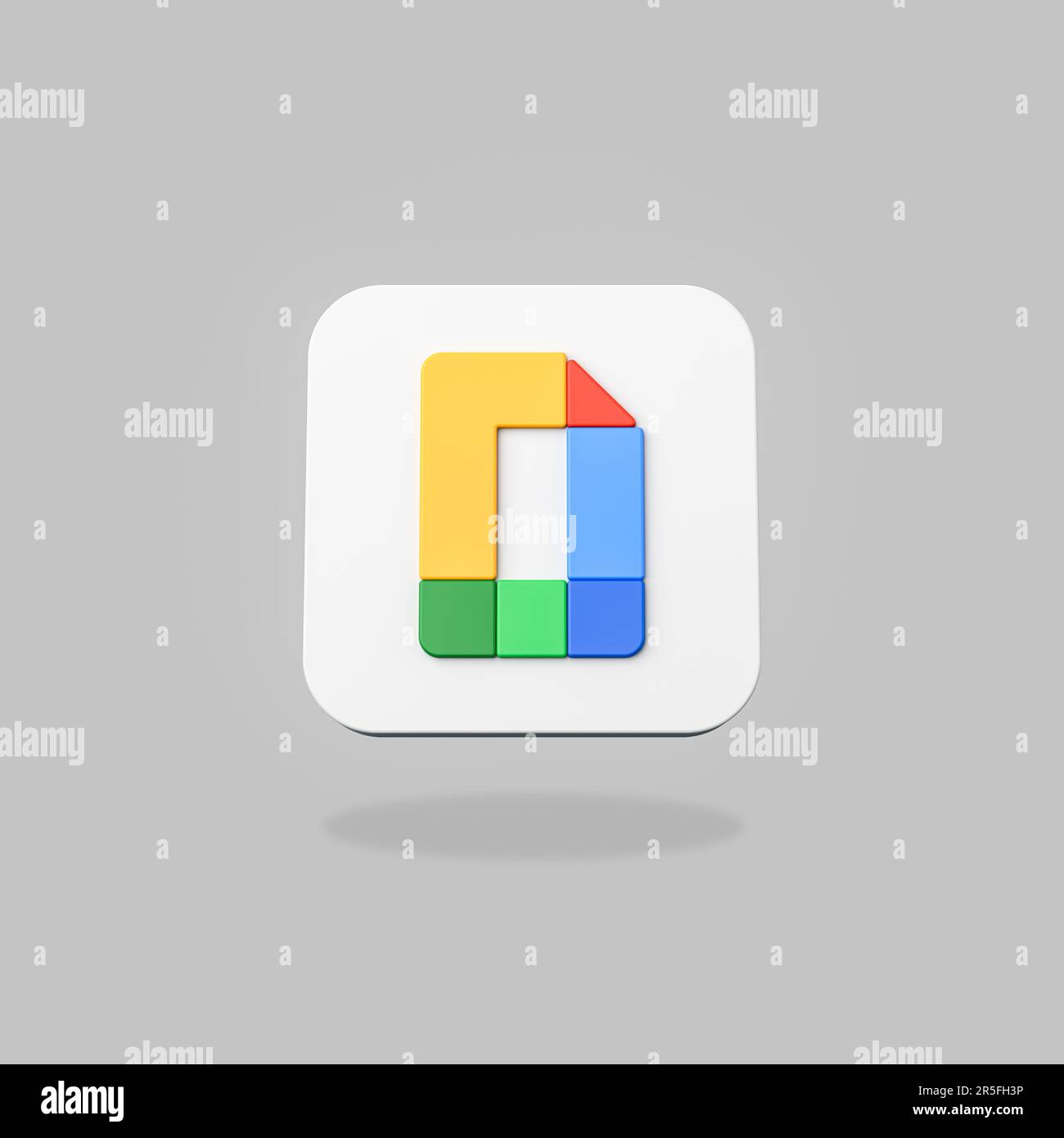 Google docs editors app icon on flat gray background stock photo alamy