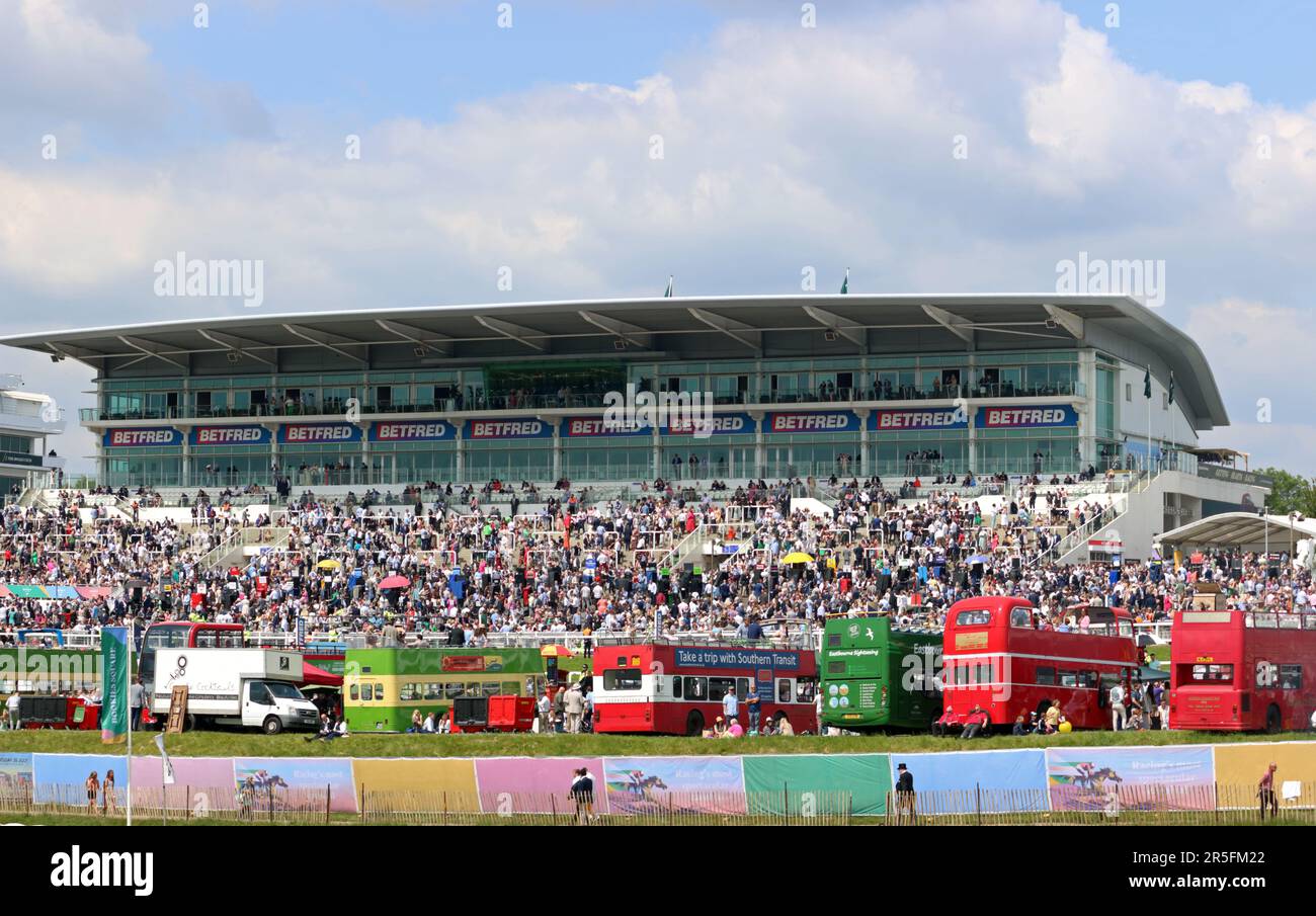Epsom Downs Surrey, UK. 3rd June, 2023. The crowds filled the ...