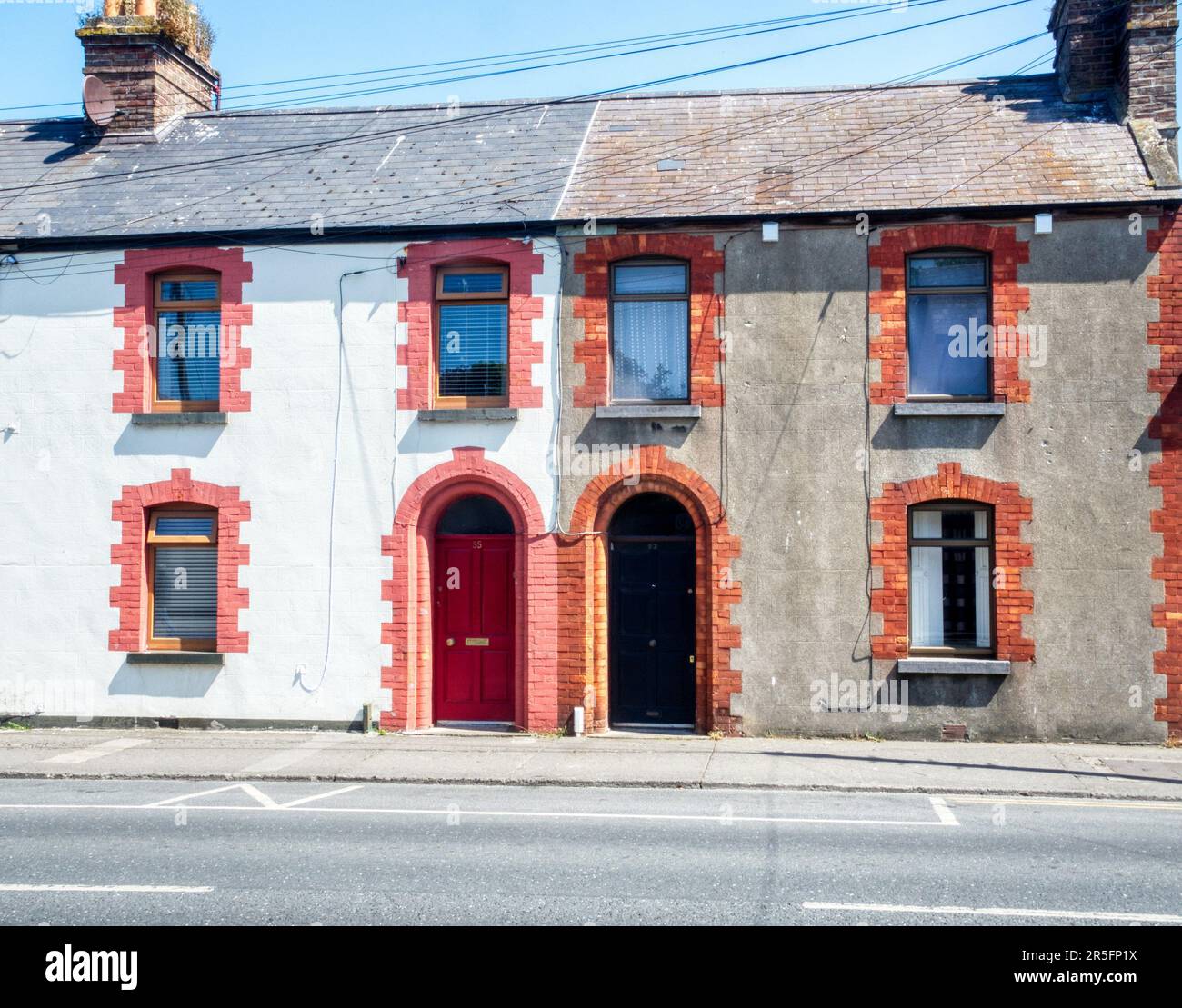 row of houses Stock Photo Alamy