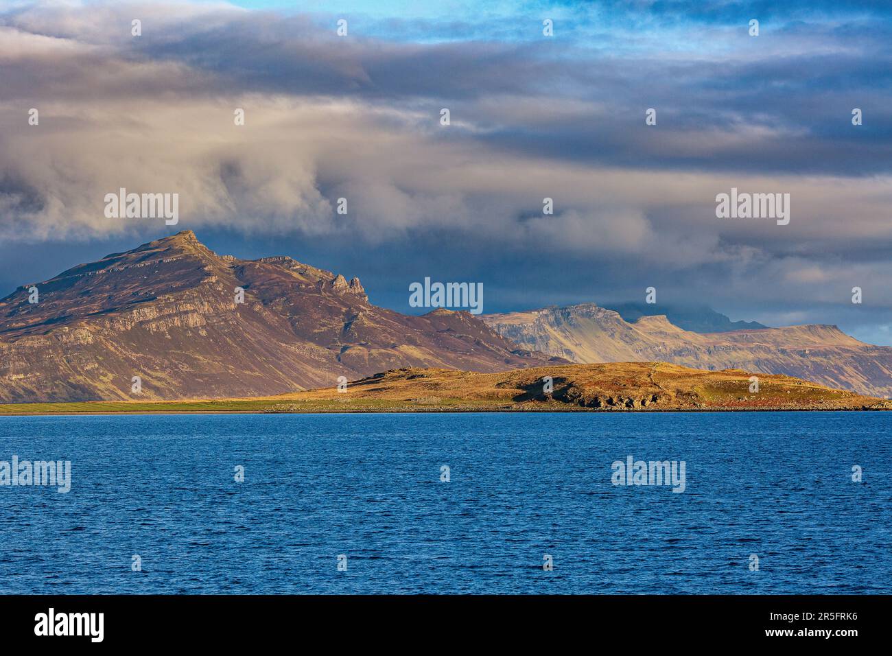 Raasay is an island located between Scotland and the Isle of Skye. Stock Photo