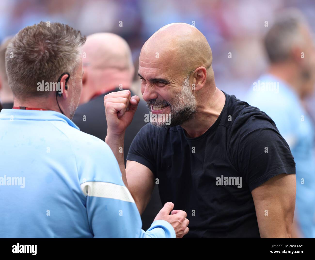 London, UK. 03rd June, 2023. Pep Guardiola (Man City manager ...