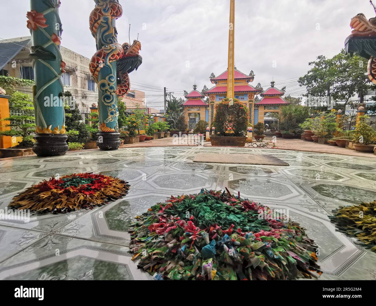 Tay Ninh, Vietnam. 04th Mar, 2023. The Caoda Temple in Tay Ninh. Caodaism is a religion founded