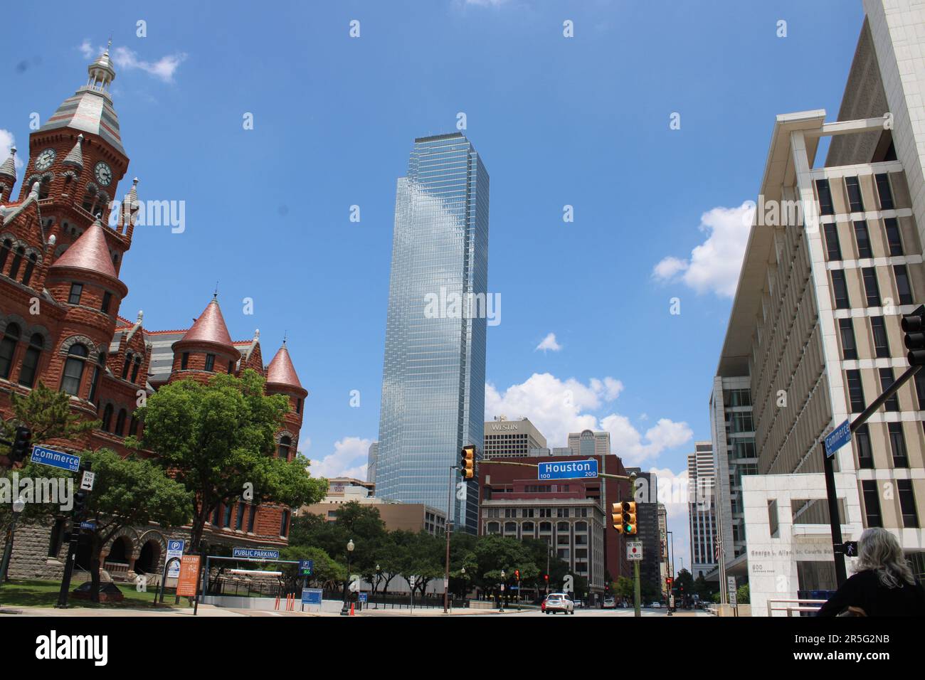 Denton,,Dallas and Deep Ellum,Downtown Highlights Stock Photo