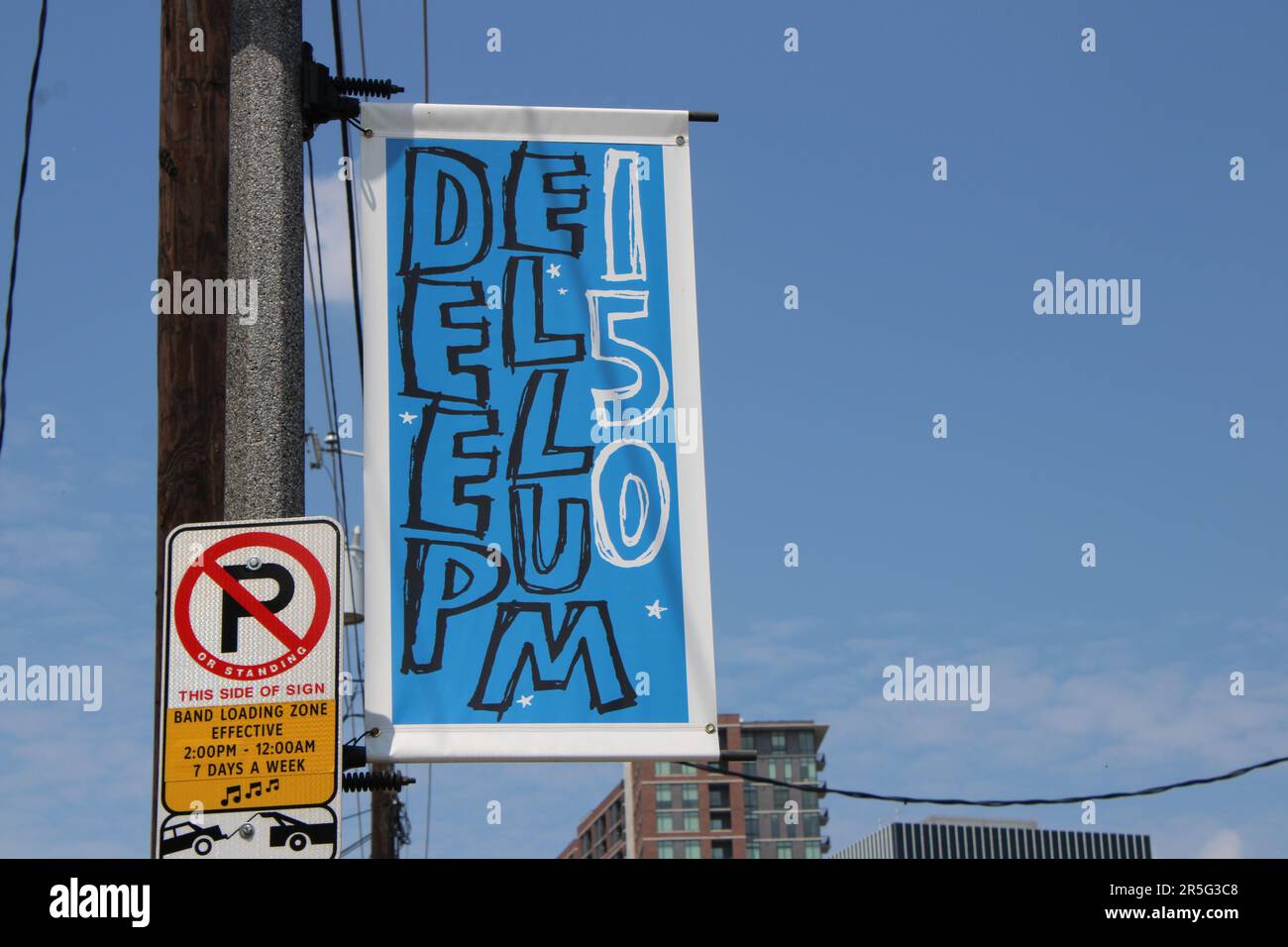 Denton,,Dallas and Deep Ellum,Downtown Highlights Stock Photo