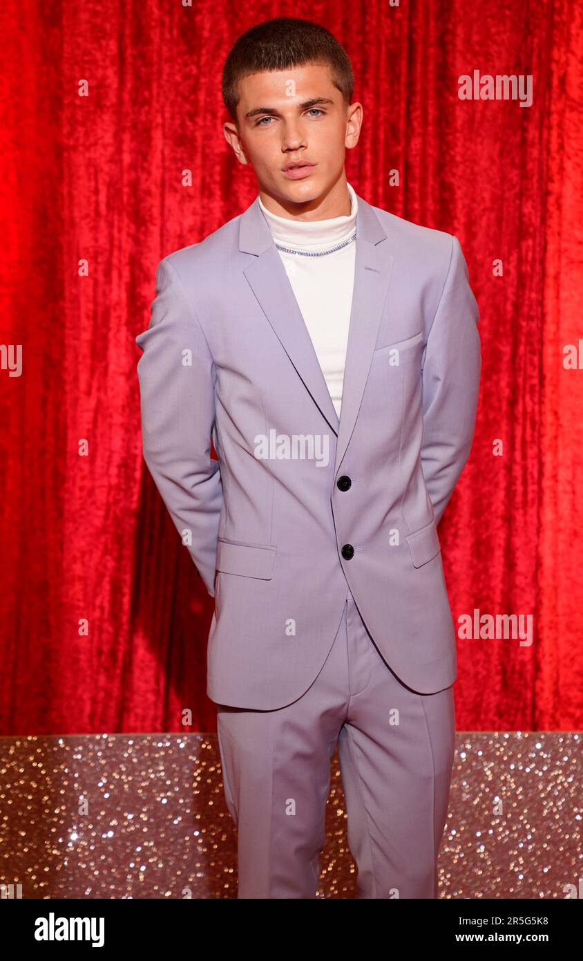 Oscar Curtis attends the British Soap Awards 2023 at The Lowry Theatre