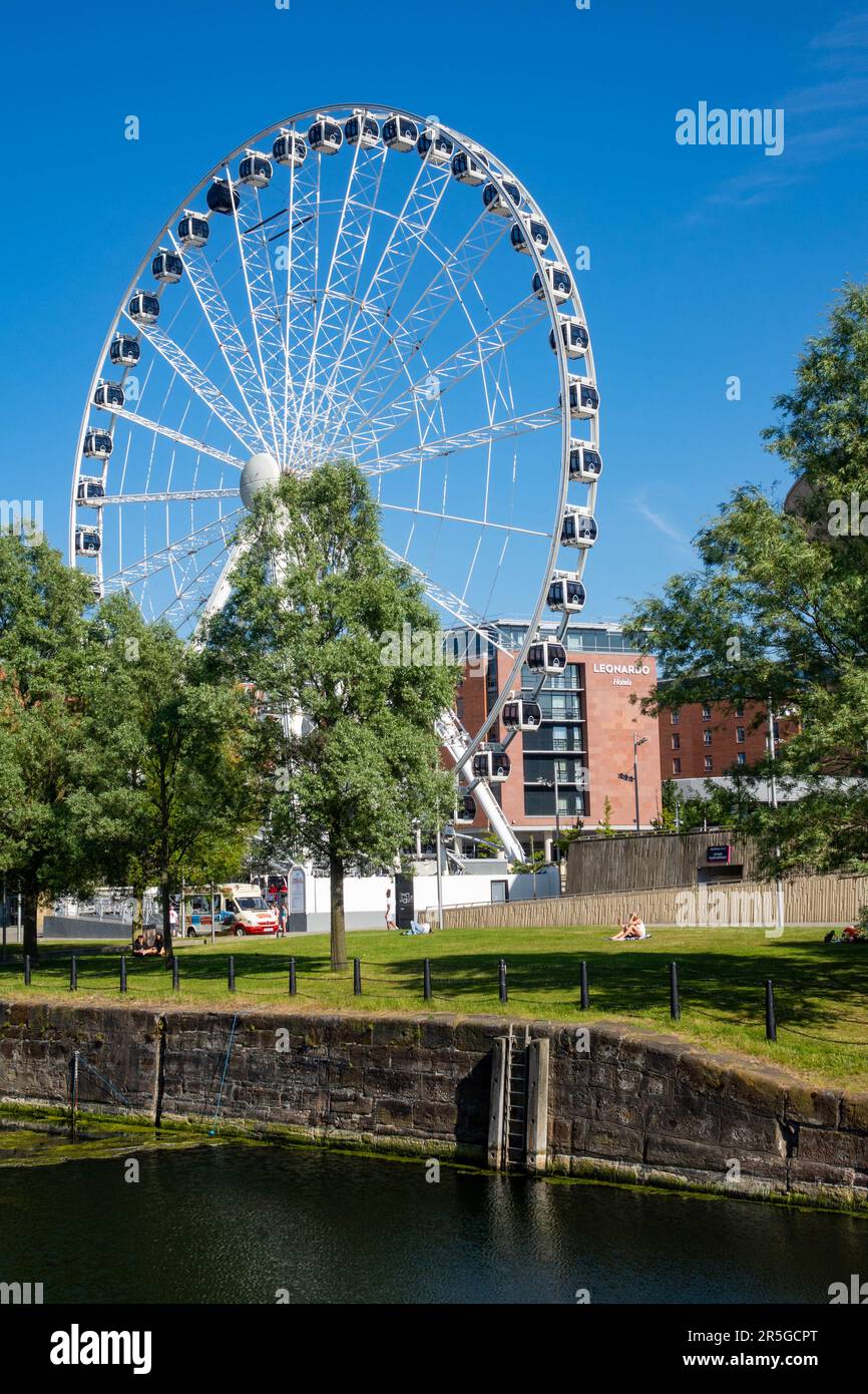 Liverpool Ferris Wheel Stock Photo
