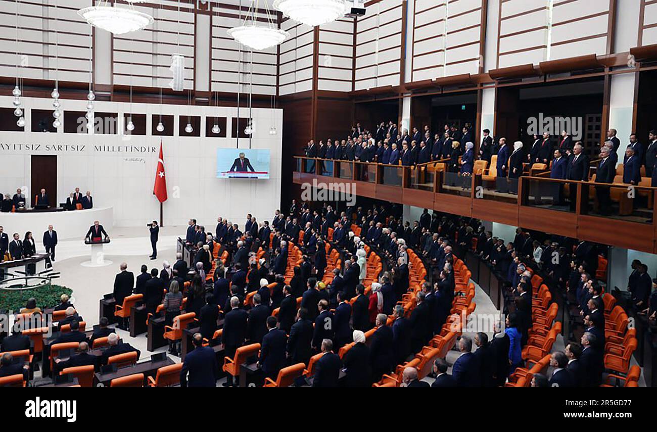 Ankara, Turkey. 03rd June, 2023. Turkish President Recep Tayyip Erdogan