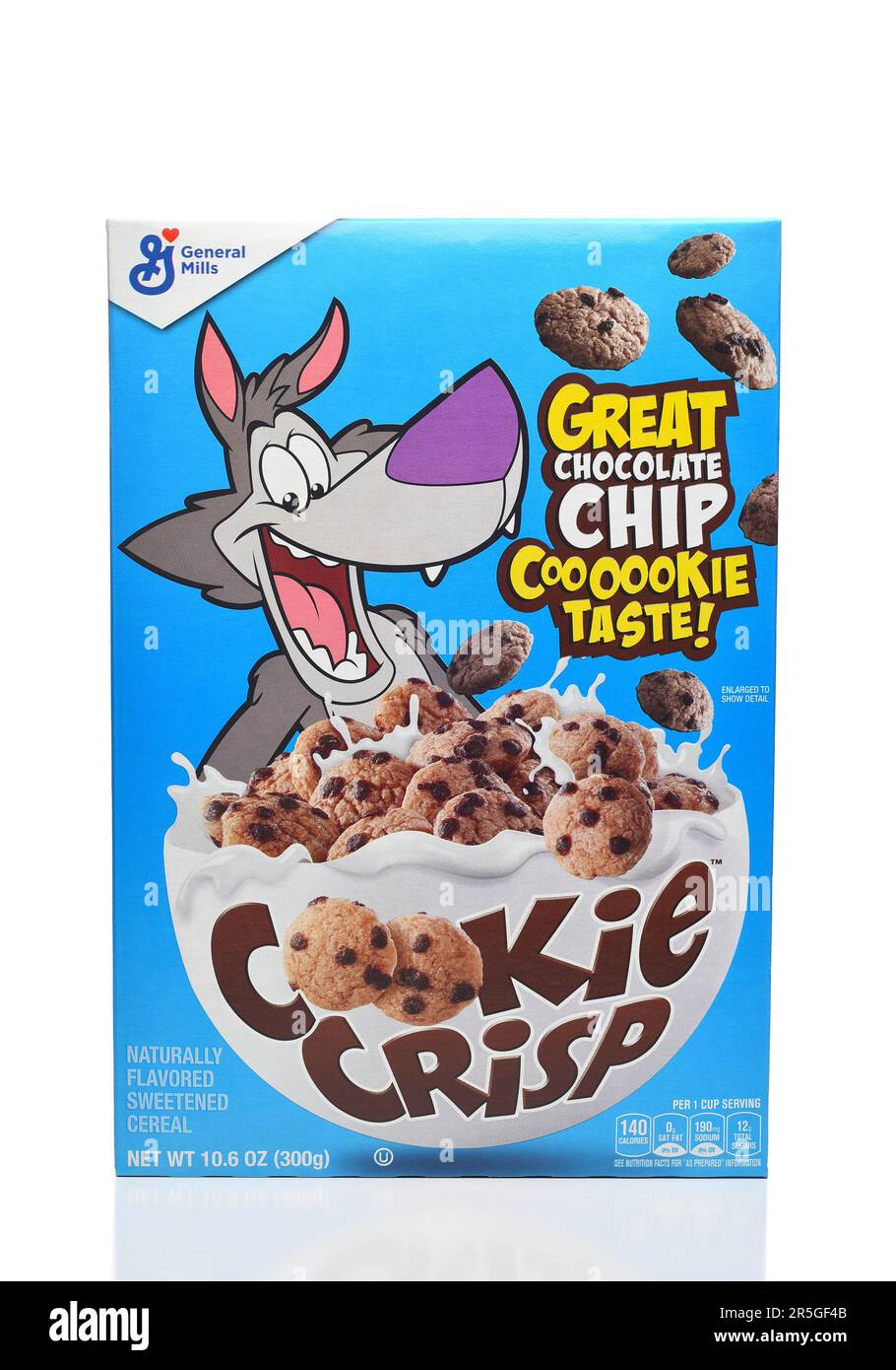 IRIVNE, CALIFORNIA - 03 June 20223: A box of Cookie Crisp breakfast cereal from General Mills. Stock Photo