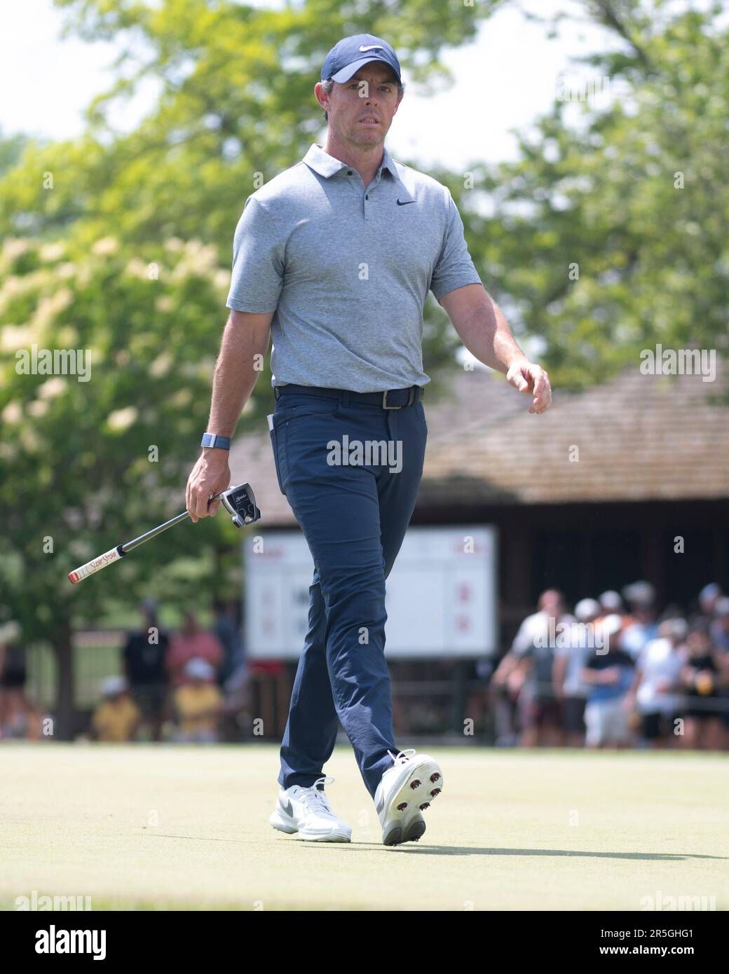 Dublin, Ohio, USA. 3rd June, 2023. Rory McIlroy (NIR) on the 9th hole