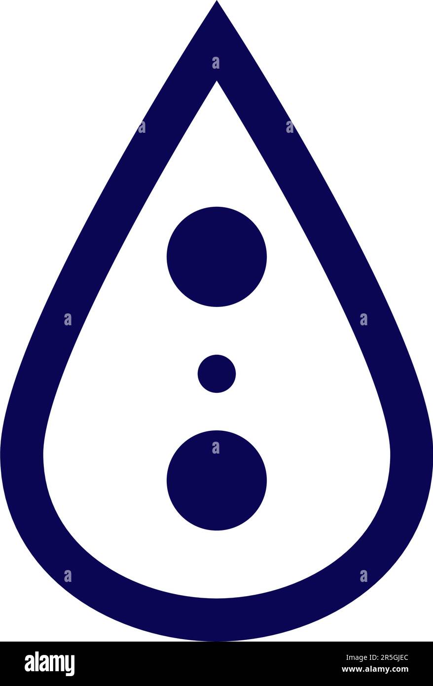 Water drop symbol isolated vector illustration Stock Vector Image & Art