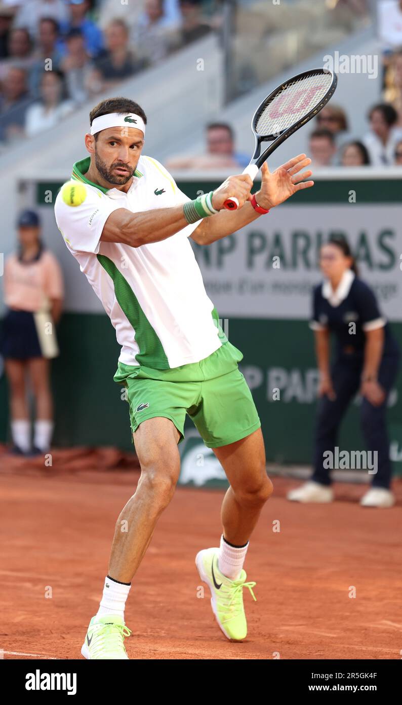 Paris, France. 3rd June, 2023. Tennis player Grigor Dimitrov from