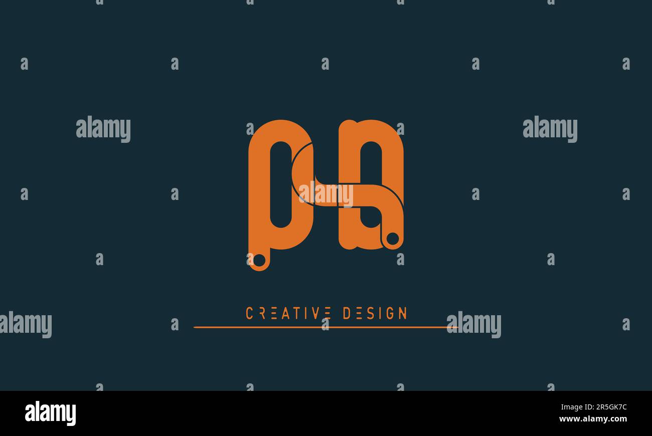 Alphabet letters Modern Creative logo QD , DQ Stock Vector