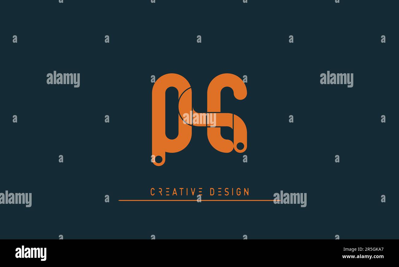 Alphabet letters Modern Creative logo QE , EQ Stock Vector