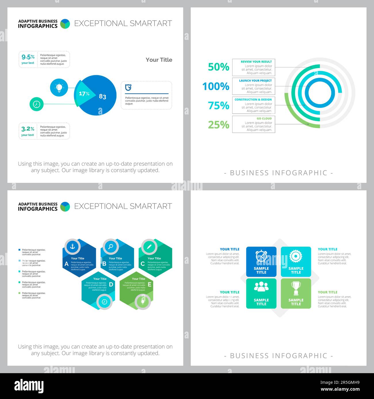 Radial infographic chart design hi-res stock photography and images - Alamy
