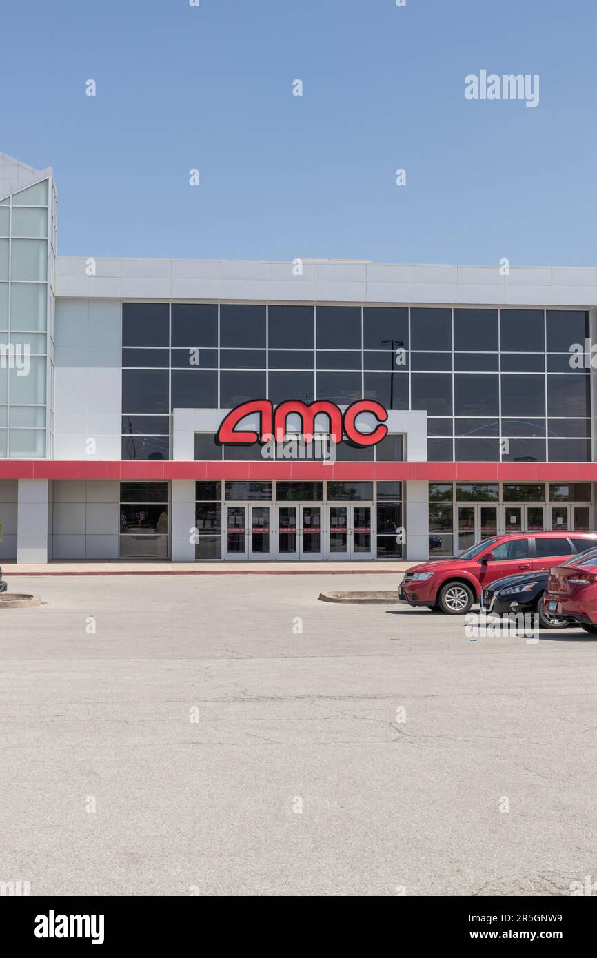 Champaign Circa June 2023 AMC movie theater. AMC is adjusting to