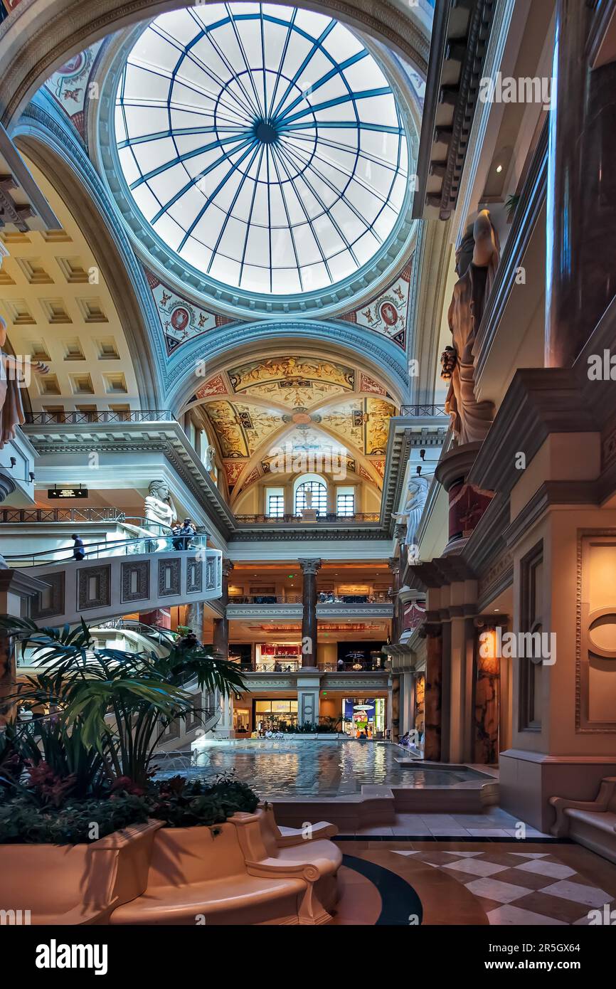 Inside The Forum Shops Luxury Shopping Mall at Caesars Palace, Las Vegas  Stock Photo - Alamy