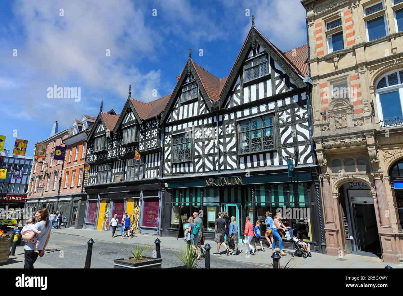 An Ask Italian restaurant in a half timbered building on the High ...