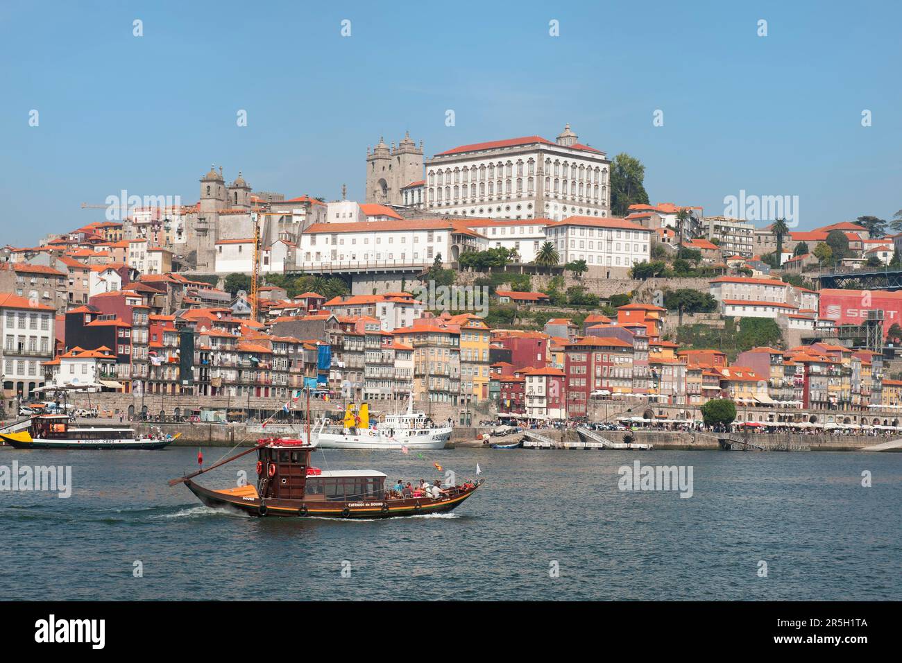 Duero, Ribeira Quarter, Poro, Portugal, Douro, Rabelo Stock Photo