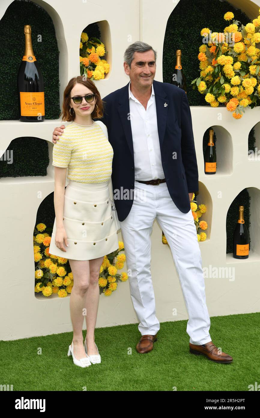 Emma Stone, Jean-Marc Gallot in attendance for Veuve Clicquot Polo