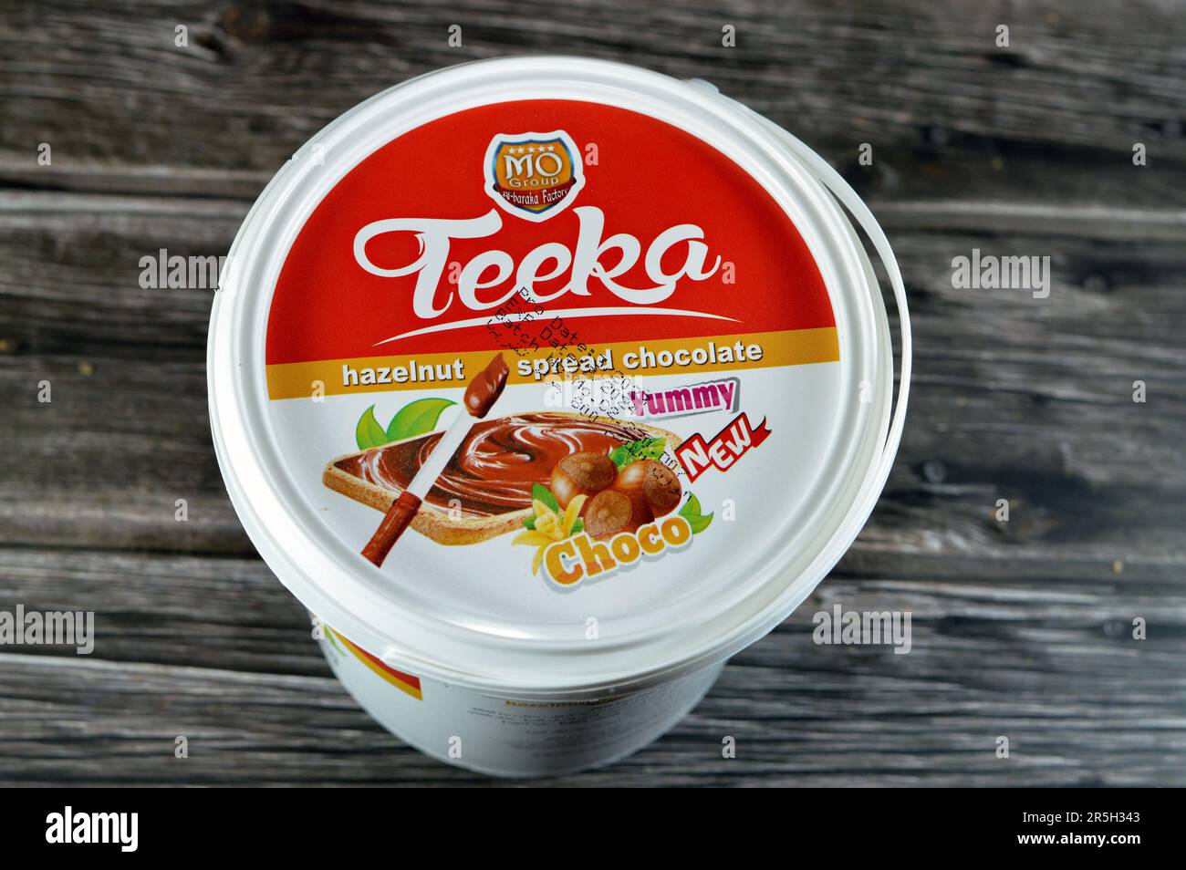 Cairo, Egypt, May 31 2023 Teeka hazelnut chocolate spread, made from